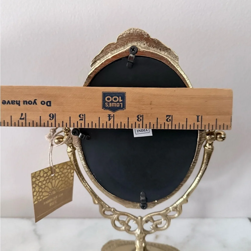 Elegant Gold Oval Vanity Mirror antique style